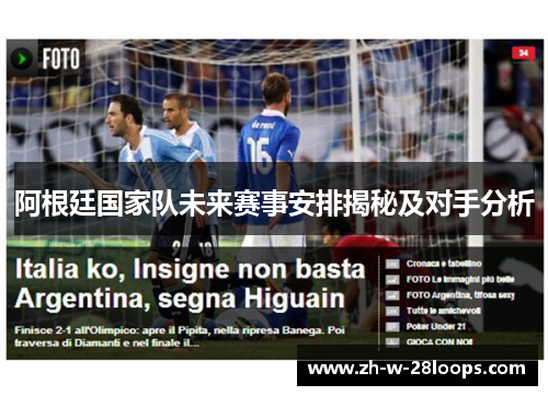 阿根廷国家队未来赛事安排揭秘及对手分析